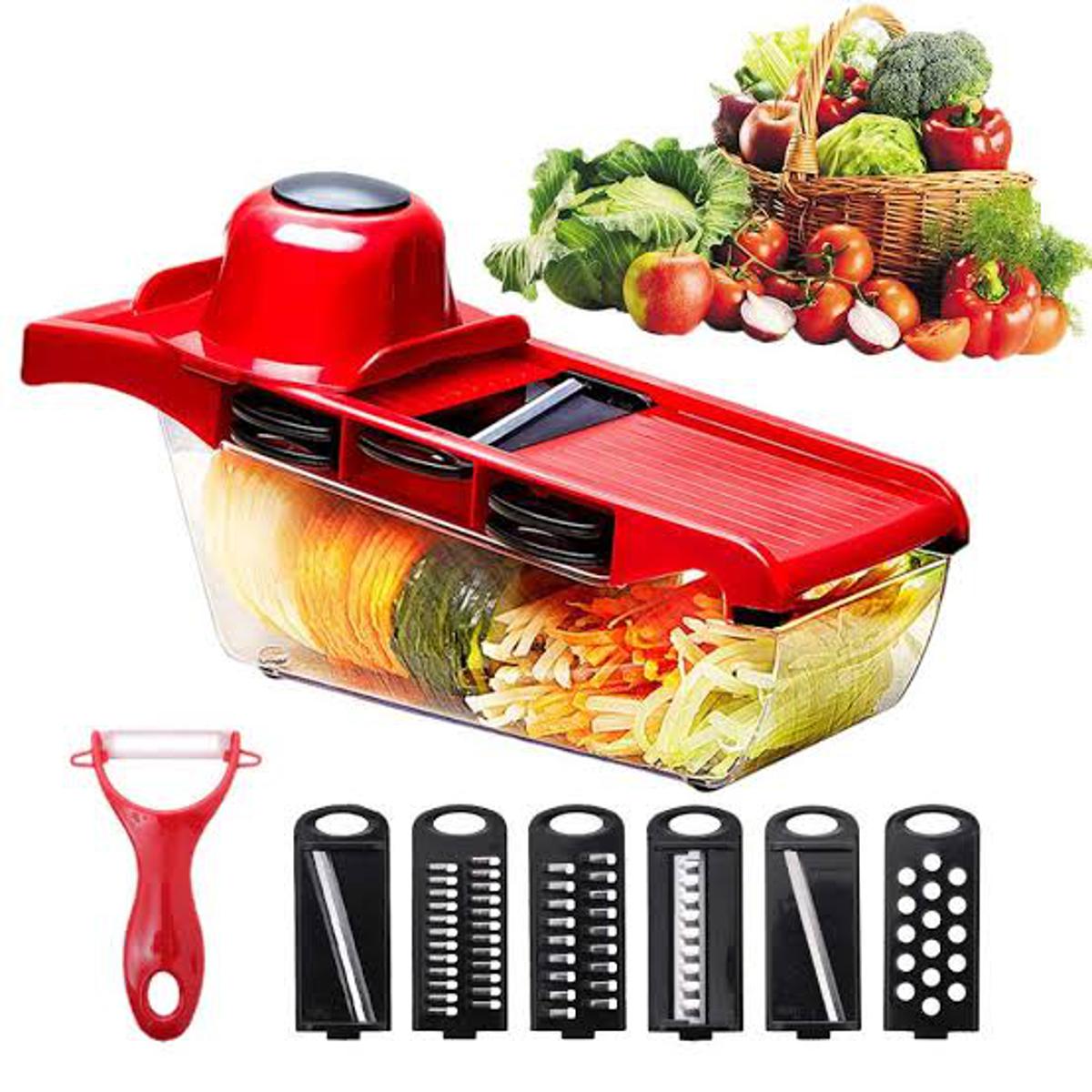 10 in 1 Mandolin Slicer Vegetable Cutter with Stainless Steel Blade Manual  Grater Cutter Nicer Kitchen Tool -