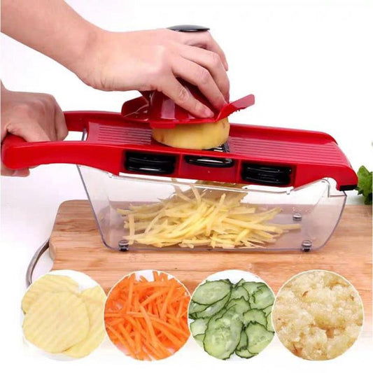 10 in 1 Mandolin Slicer Vegetable Cutter with Stainless Steel Blade Manual  Grater Cutter Nicer Kitchen Tool -