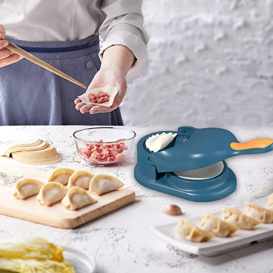 Buy 2 Get 1 FREE |   2-in-1 Manual Dumpling  Samosa Maker Machine